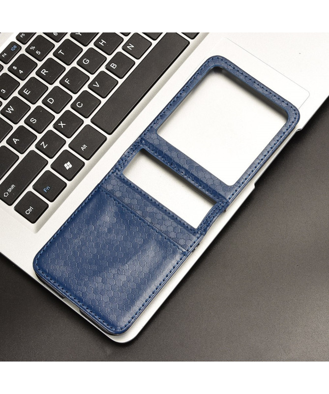 Coque Motorola Razr 60 | Étui Cuir avec Porte-Carte Intégré