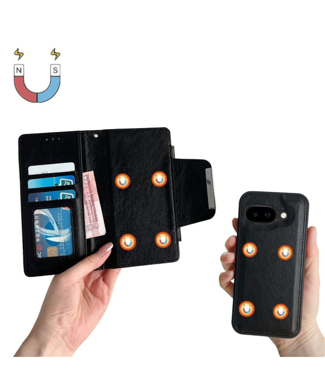 Housse Google Pixel 9a Portefeuille Magnétique 2-en-1 Amovible