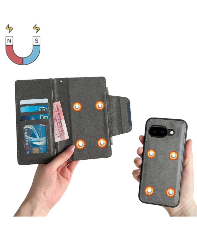 Housse Google Pixel 9a Portefeuille Magnétique 2-en-1 Amovible