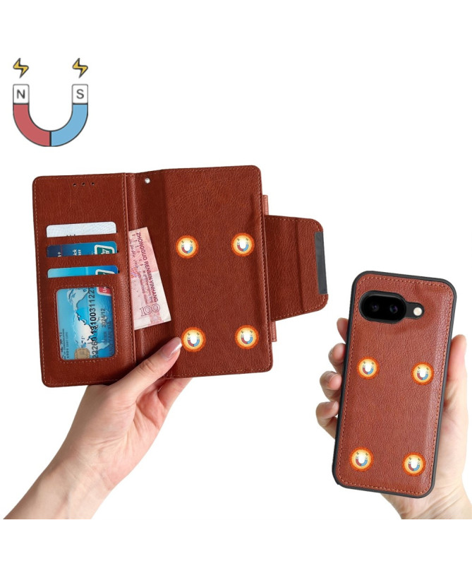 Housse Google Pixel 9a Portefeuille Magnétique 2-en-1 Amovible