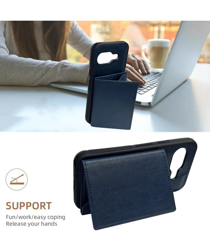 Coque Google Pixel 9a Porte-cartes Magnétique Amovible