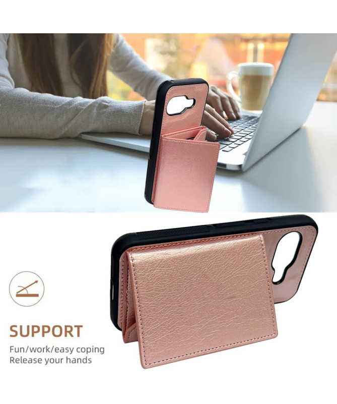 Coque Google Pixel 9a Porte-cartes Magnétique Amovible