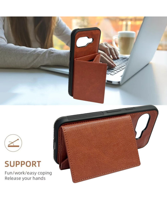 Coque Google Pixel 9a Porte-cartes Magnétique Amovible