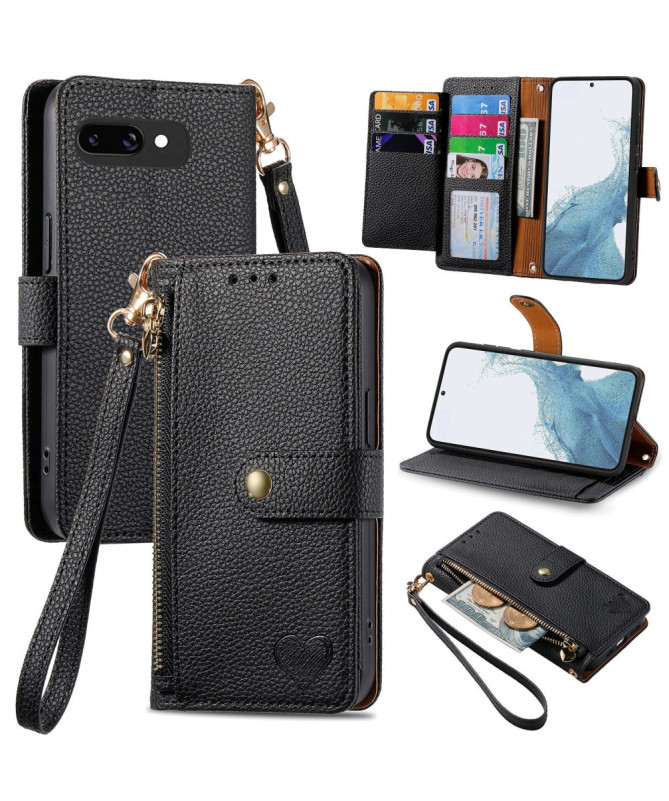 Housse Google Pixel 9a Portefeuille à Lanière | LOCKLET