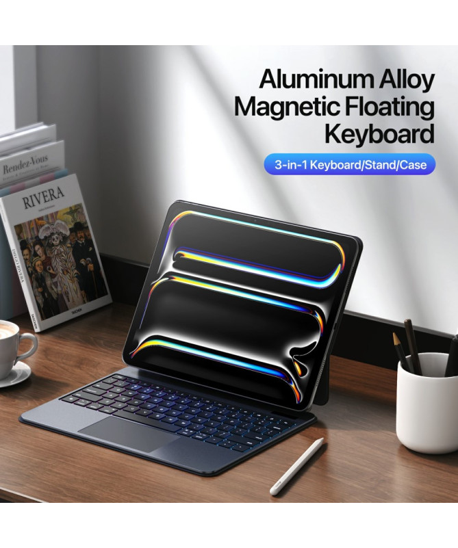 Clavier pour iPad Pro 13 (2025) / 13 (2024) avec Trackpad Magnétique
