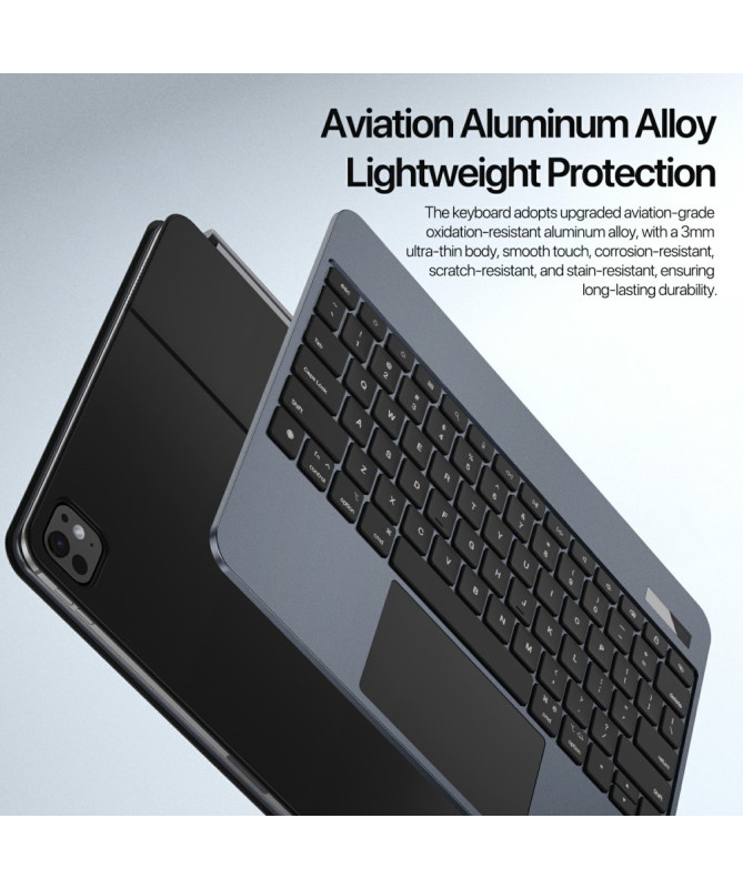 Clavier pour iPad Pro 13 (2025) / 13 (2024) avec Trackpad Magnétique