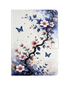 Housse iPad Air 11 / Pro 11 | Support Intégré & Design Fleurs Roses