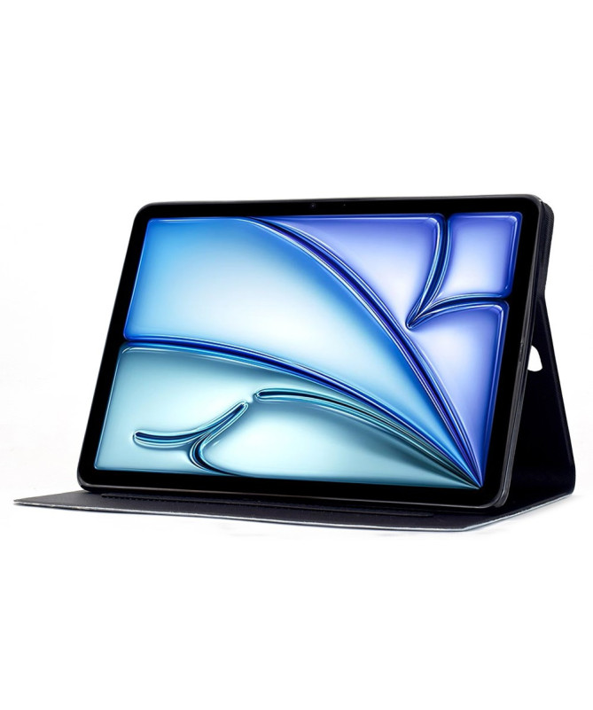 Housse iPad Air 11 / Pro 11 | Support Intégré & Design Fleurs Roses