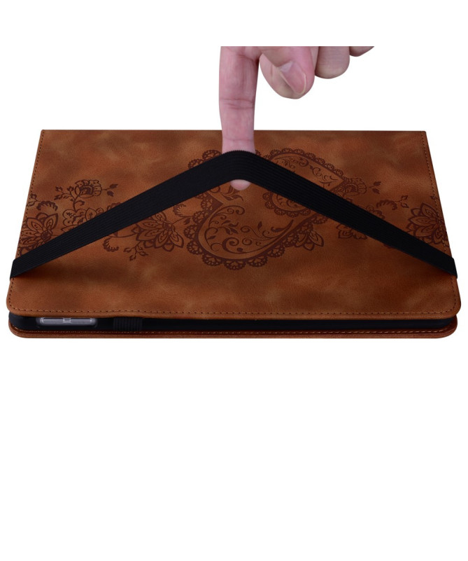 Housse iPad Air 11 (2025/2024) Coeur Gravé, Support et Rangement