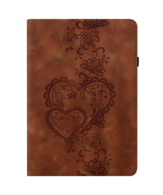 Housse iPad Air 11 (2025/2024) Coeur Gravé, Support et Rangement