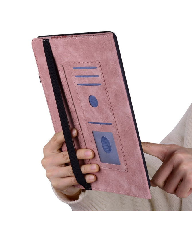 Housse iPad Air 11 (2025/2024) Coeur Gravé, Support et Rangement