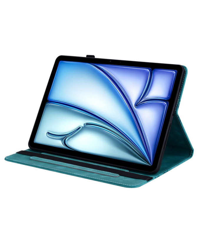 Housse iPad Air 11 (2025/2024) Coeur Gravé, Support et Rangement