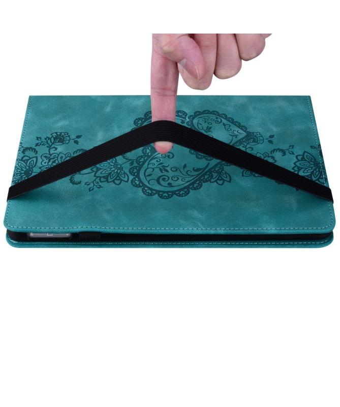 Housse iPad Air 11 (2025/2024) Coeur Gravé, Support et Rangement