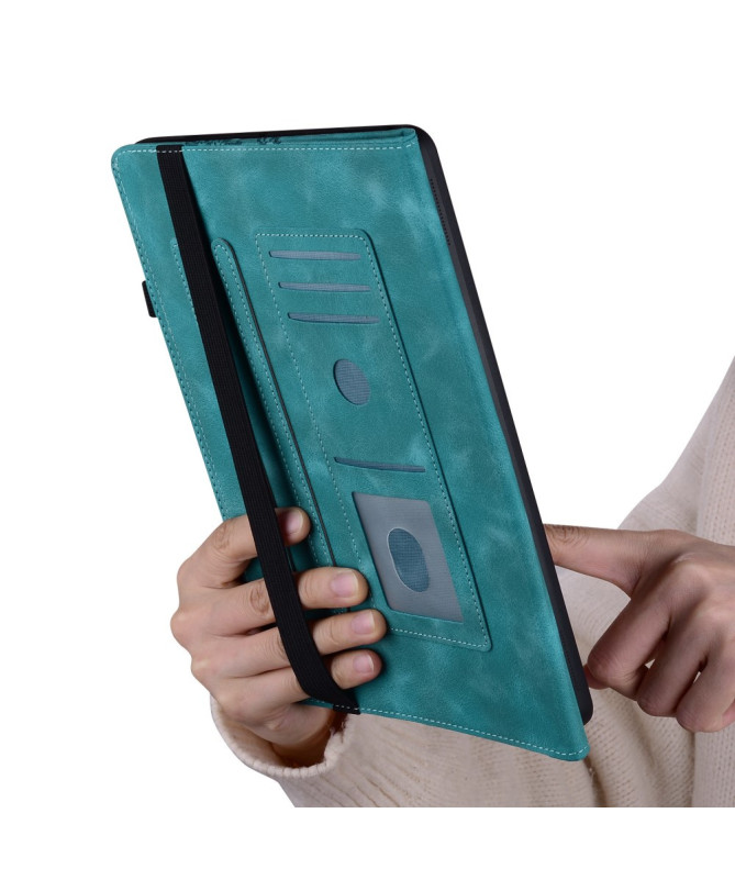 Housse iPad Air 11 (2025/2024) Coeur Gravé, Support et Rangement