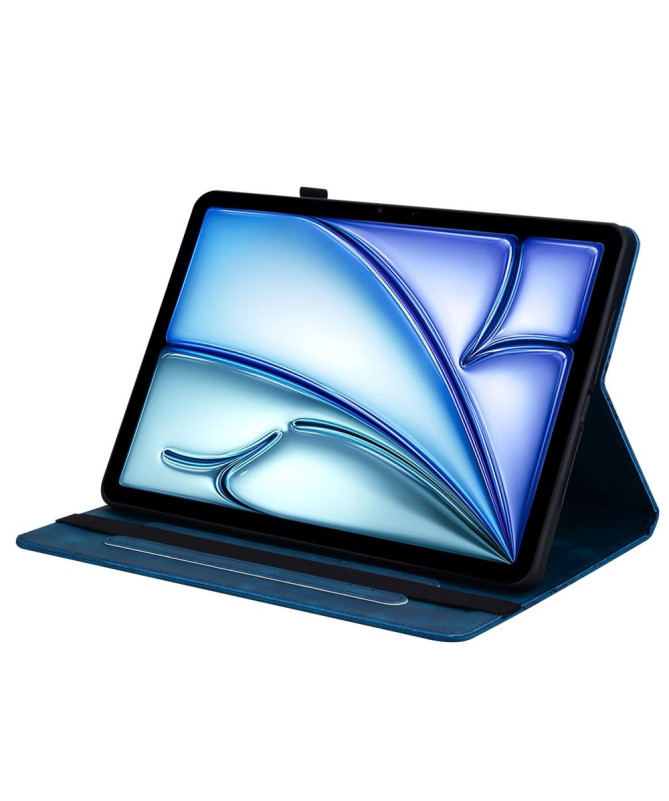 Housse iPad Air 11 (2025/2024) Coeur Gravé, Support et Rangement