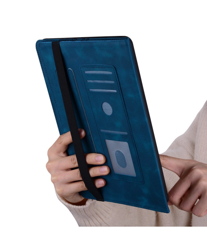 Housse iPad Air 11 (2025/2024) Coeur Gravé, Support et Rangement