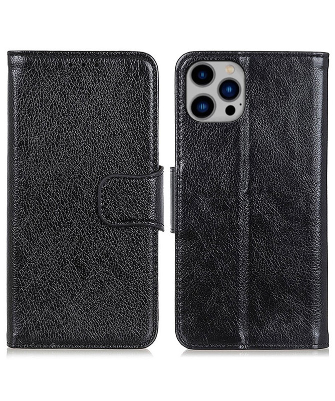 Housse iPhone 16 Pro Style Cuir Vieilli