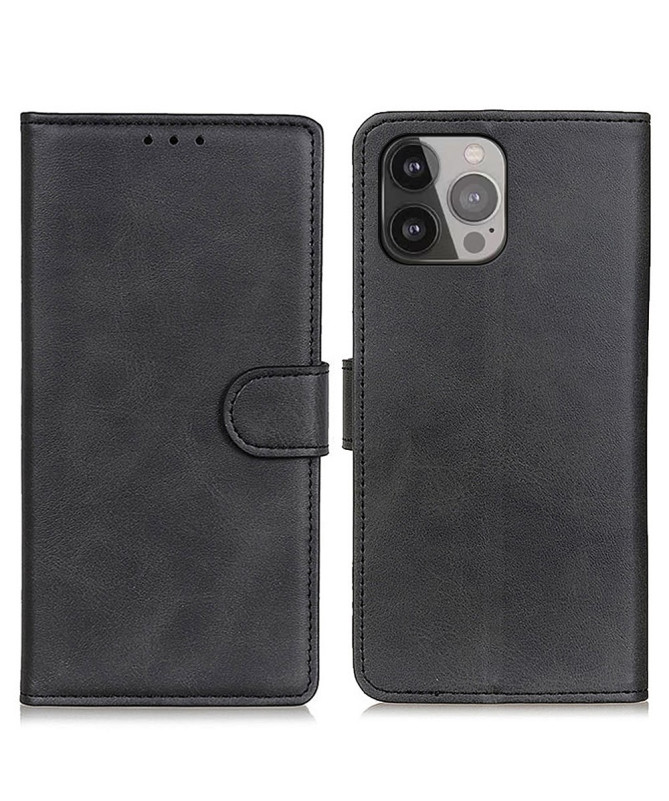 Housse iPhone 16 Pro Marius effet cuir mat