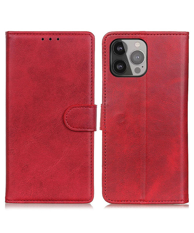 Housse iPhone 16 Pro Marius effet cuir mat