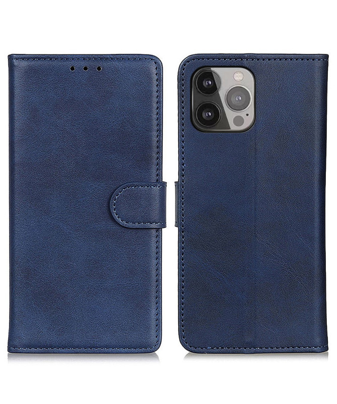 Housse iPhone 16 Pro Marius effet cuir mat