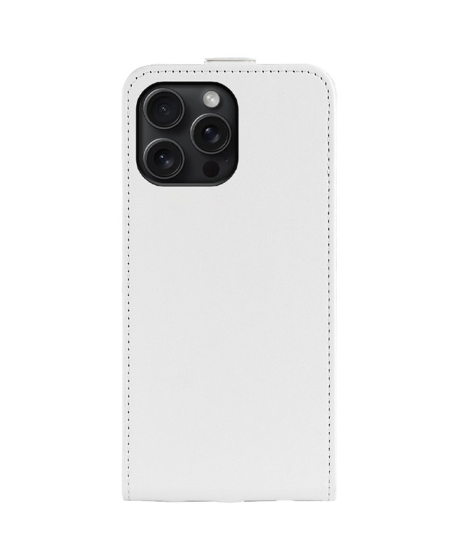 Housse iPhone 16 Pro simili cuir avec rabat verticale