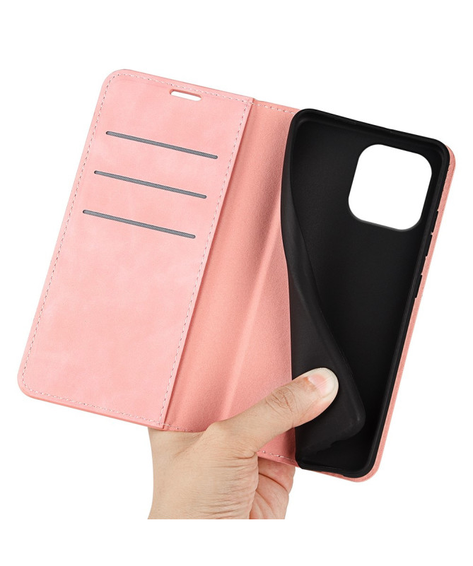 Étui iPhone 16 Pro simili cuir fonction stand