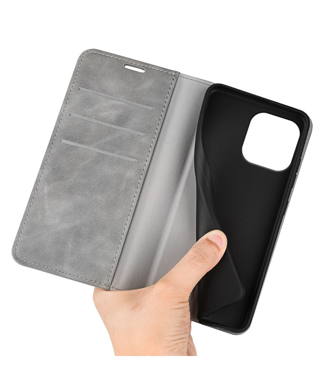 Étui iPhone 16 Pro simili cuir fonction stand