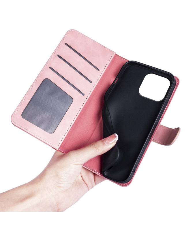 Housse iPhone 16 Pro Stand Folio Bicolore