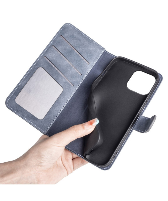 Housse iPhone 16 Pro Stand Folio Bicolore