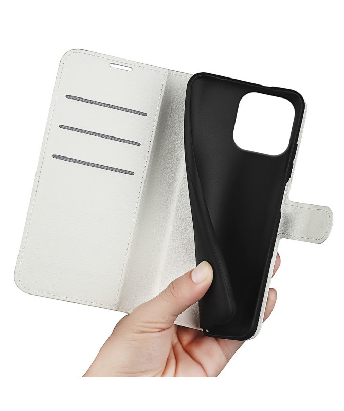 Housse iPhone 16 Pro portefeuille style cuir