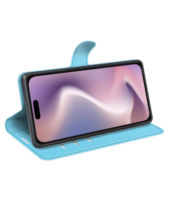 Housse iPhone 16 Pro portefeuille style cuir