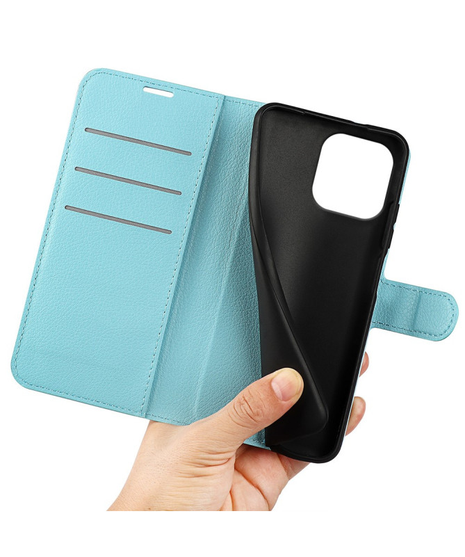 Housse iPhone 16 Pro portefeuille style cuir