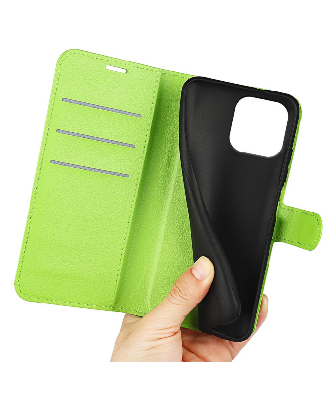 Housse iPhone 16 Pro portefeuille style cuir