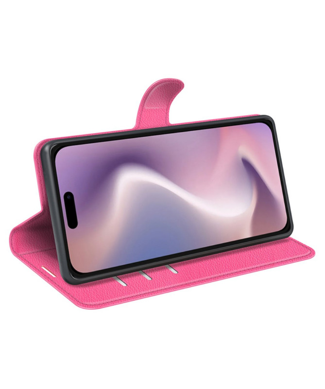 Housse iPhone 16 Pro portefeuille style cuir