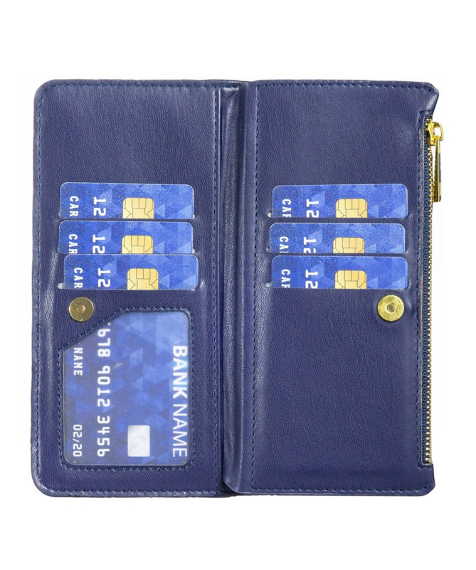 Housse iPhone 16 Pro Design Matelassé avec Poche Zippée