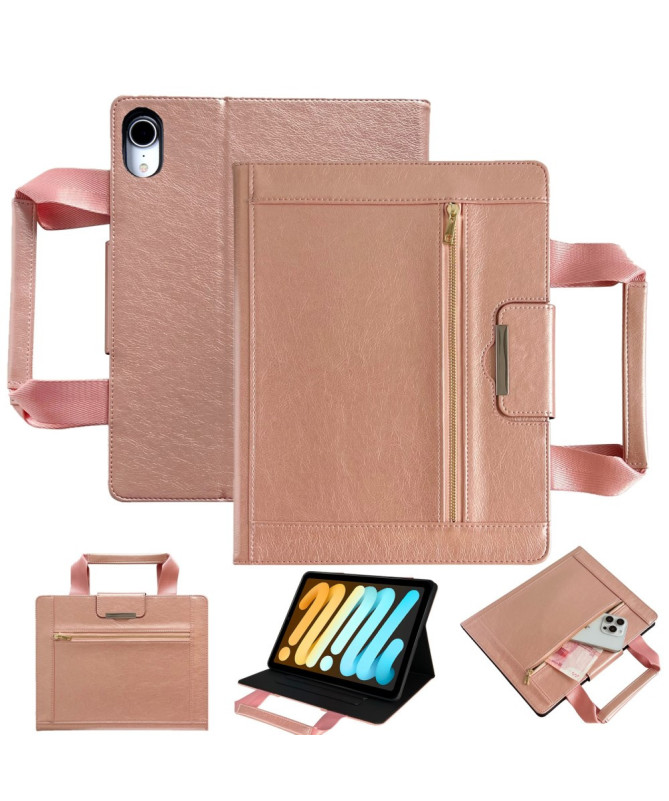 Housse iPad mini (2024/2021) | Pochette Zippée & Poignée Intégrée