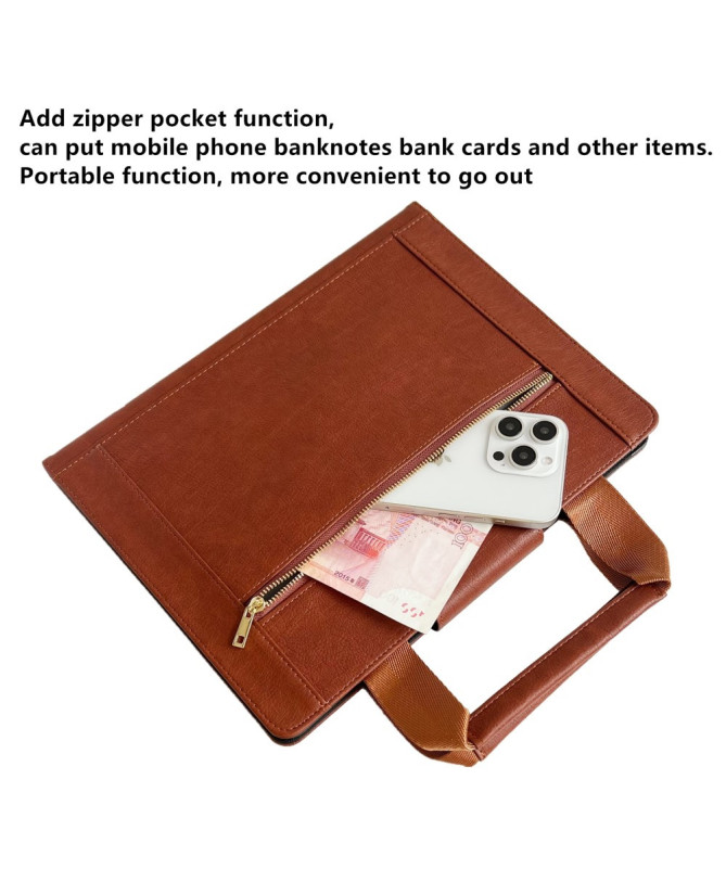 Housse iPad mini (2024/2021) | Pochette Zippée & Poignée Intégrée