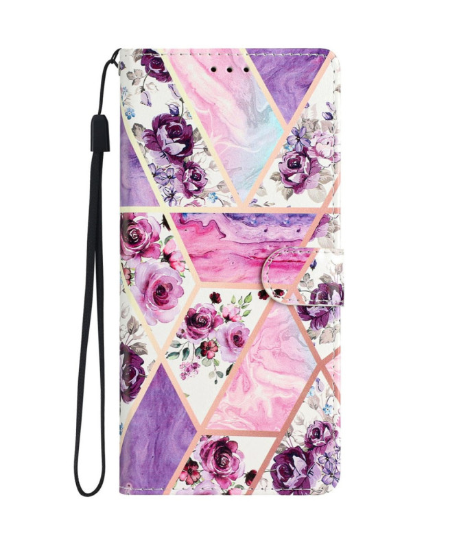 Housse iPhone 16 Pro Floral Géométrique