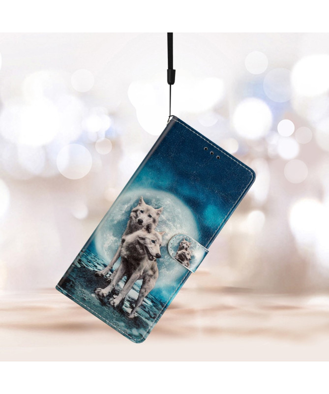 Housse iPhone 16 Pro Loups et Lune