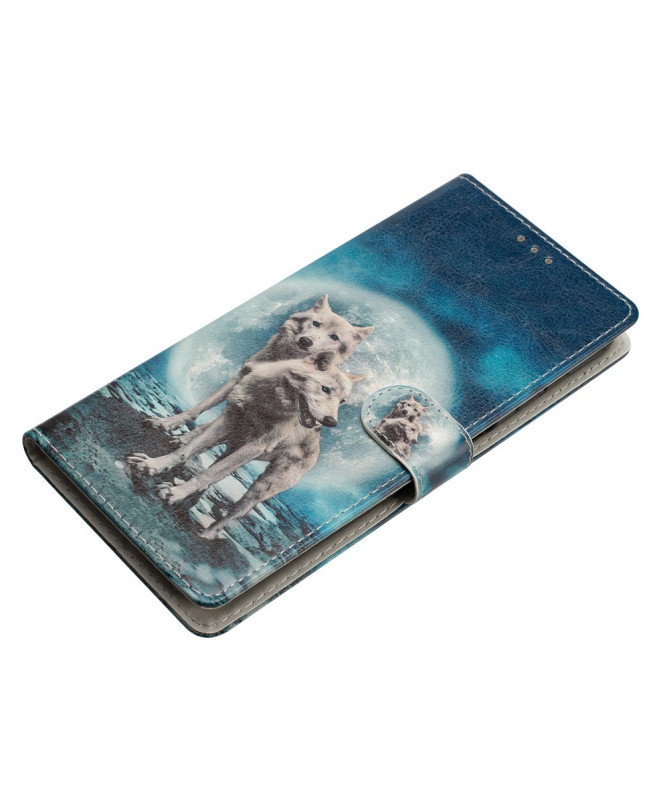 Housse iPhone 16 Pro Loups et Lune