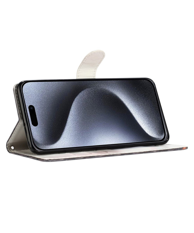 Housse iPhone 16 Pro Papillon Bleu