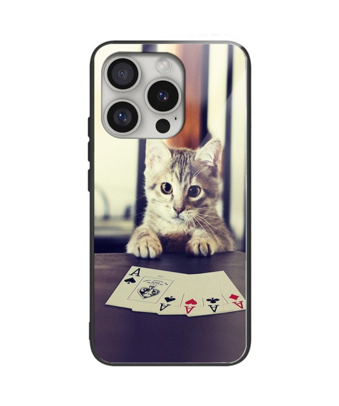 Coque iPhone 16 Pro | POKERCAT & Dos Verre Trempé
