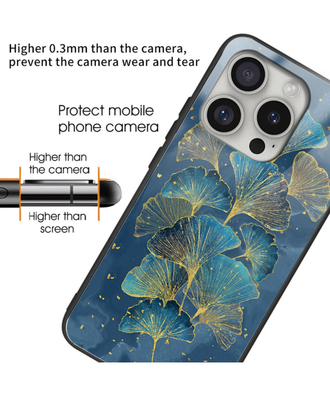Coque iPhone 16 Pro | GINKGO NOCTURNE & Dos Verre Trempé