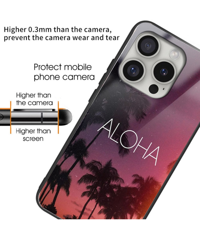 Coque iPhone 16 Pro | Design ALOHA & Dos Verre Trempé
