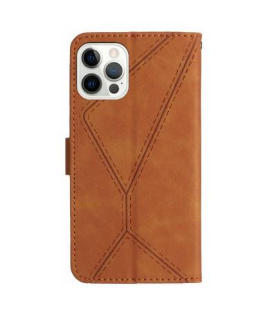 Housse iPhone 16 Pro Design Géométrique | Astoria Marron Clair - photo 20