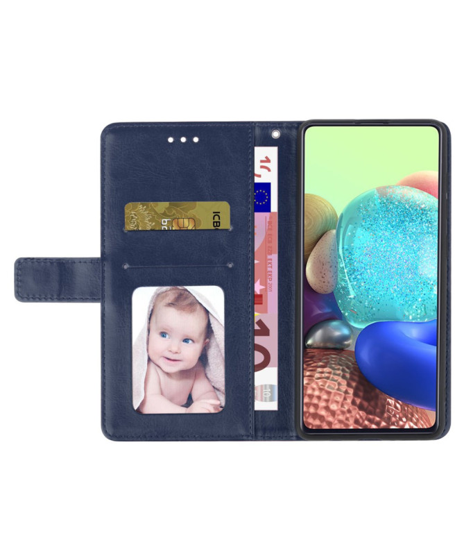 Housse iPhone 16 Pro effet cuir Y Lines à lanière