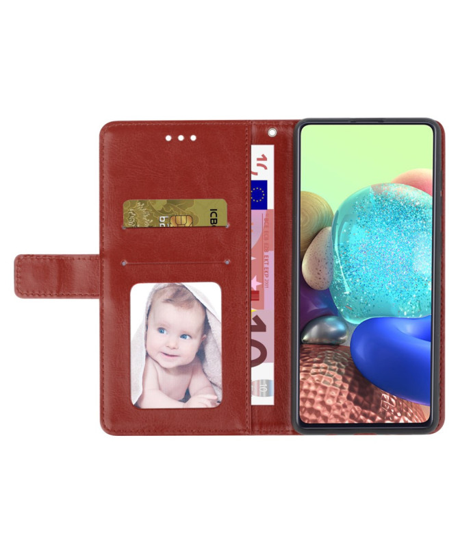 Housse iPhone 16 Pro effet cuir Y Lines à lanière