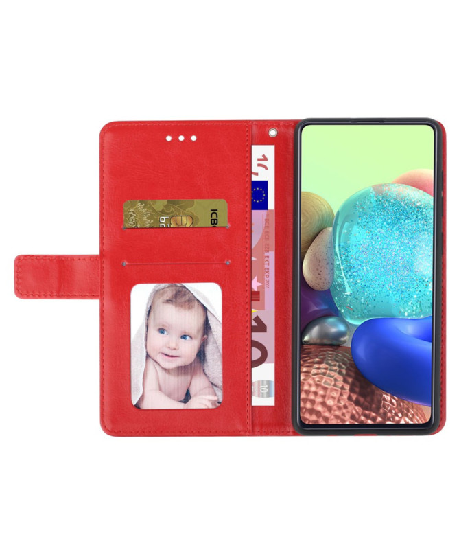 Housse iPhone 16 Pro effet cuir Y Lines à lanière