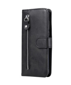 Housse iPhone 16 Pro Zipper Pocket effet cuir