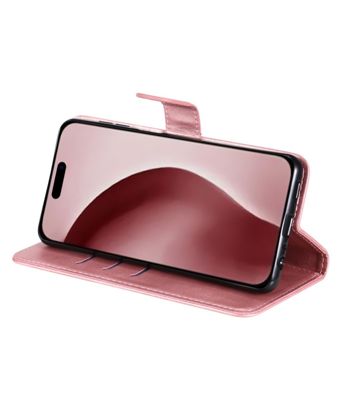 Housse iPhone 16 Pro Zipper Pocket effet cuir